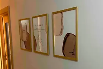 Hayyart müşterisinin evinde kullandığı tablo