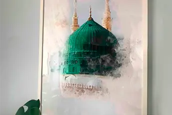 Hayyart müşterisinin evinde kullandığı tablo