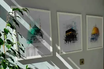 Hayyart müşterisinin evinde kullandığı tablo