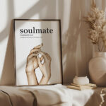 Definition Soulmate "Ruh Eşi" Yazılı Ahşap Çerçeveli Tekli İslami Tablo - Görsel 7