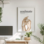 Definition Soulmate "Ruh Eşi" Yazılı Ahşap Çerçeveli Tekli İslami Tablo - Görsel 10