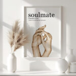 Definition Soulmate "Ruh Eşi" Yazılı Ahşap Çerçeveli Tekli İslami Tablo - Görsel 9