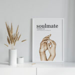 Definition Soulmate "Ruh Eşi" Yazılı Ahşap Çerçeveli Tekli İslami Tablo - Görsel 11
