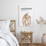 Definition Soulmate "Ruh Eşi" Yazılı Ahşap Çerçeveli Tekli İslami Tablo - Görsel 12