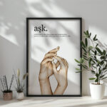 Definition Aşk Yazılı ve Metin Detaylı Ahşap Çerçeveli Tekli İslami Tablo - Görsel 5