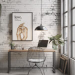 Hayyart Definition Love Yazılı ve Anlamı Detaylı Ahşap Çerçeveli Tekli İslami Tablo - Görsel 6