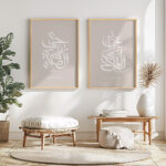 Hayyart Hayal Al Salah, Hayyal Al Falah Ahşap Çerçeveli 2'li Minimalist İslami Tablo Set - Kahverengi - Görsel 20