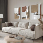 Hayyart Ayatel Kursi, Elhamdülillah Ahşap Çerçeveli Minimalist 3'lü İslami Tablo Set - Bordo - Görsel 13