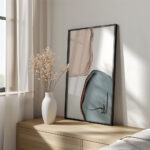 Hayyart Soyut Sanat, Allah Ahşap Çerçeveli Tekli Minimalist İslami Tablo - Görsel 5