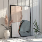 Hayyart Soyut Sanat, Allah Ahşap Çerçeveli Tekli Minimalist İslami Tablo - Görsel 6