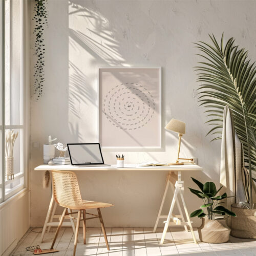 Hayyart Esmaül Hüsna, Allahın 99 İsmi Ahşap Çerçeveli Minimalist Tekli İslami Tablo - Görsel 15