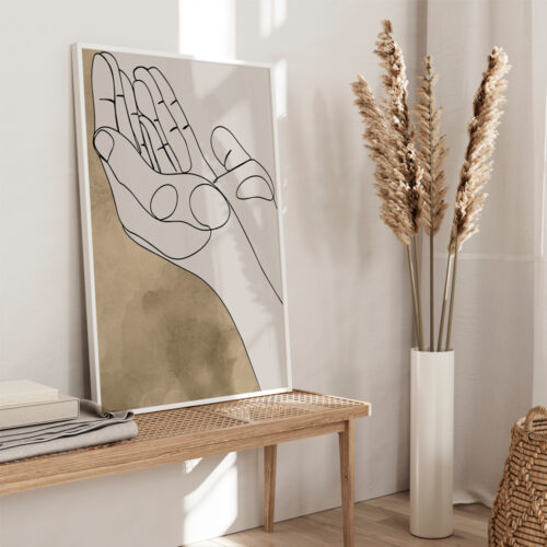 Dua Yazılı Ahşap Çerçeveli Kahverengi Minimalist Tekli İslami Tablo - Görsel 9