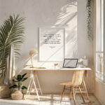 Hayyart Hayyart And We Will Test You, Bakara Suresi Ahşap Çerçeveli Minimalist Tekli İslami Tablo - Görsel 12