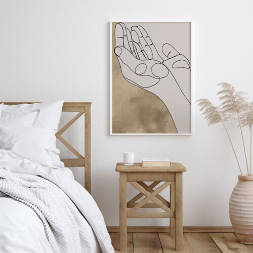 Dua Yazılı Ahşap Çerçeveli Kahverengi Minimalist Tekli İslami Tablo - Görsel 15