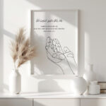 Hayyart Dua El Detaylı Çerçeveli Minimalist 2'li İslami Tablo Set - Görsel 12