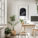 Hayyart Watercolor Efektli Allah-u Ekber Ahşap Çerçeveli Minimalist Tekli İslami Tablo - Görsel 8