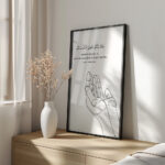 Hayyart Dua El Detaylı Çerçeveli Minimalist 2'li İslami Tablo Set - Görsel 9