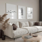 Hayyart Allah, La Havle, Muhammed Ahşap Çerçeveli Minimalist 3'lü İslami Tablo Set - Görsel 15