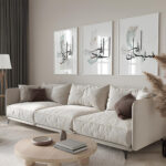 Hayyart Zikir Ahşap Çerçeveli Minimalist 3'lü İslami Tablo Set -Yeşil - Görsel 11