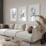 Hayyart Zikir Ahşap Çerçeveli Minimalist 3'lü İslami Tablo Set - Mor - Görsel 13