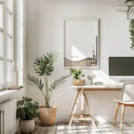 Hayyart Allah Yazılı Açık Kahve Desenli Ahşap Çerçeveli Minimalist Tekli İslami Tablo - Görsel 11