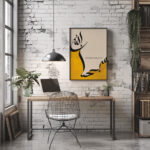 Hayyart Zikir Allahu Ekber, Elhamdüllilah, Subhanallah Ahşap Çerçeveli Minimalist 3'lü İslami Tablo Set - Sarı - Görsel 2