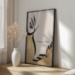 Hayyart Zikir Allahu Ekber, Elhamdüllilah, Subhanallah Ahşap Çerçeveli Minimalist 3'lü İslami Tablo Set - Kahve - Görsel 11