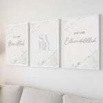 Hayyart Bismillah, Sabr, Elhamdülillah Marble Ahşap Çerçeveli 3'lü İslami Tablo Set - Görsel 12