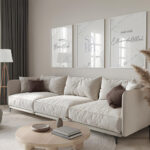 Hayyart Bismillah, Sabr, Elhamdülillah Marble Ahşap Çerçeveli 3'lü İslami Tablo Set - Görsel 14
