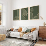 Hayyart Zikir Gold Detaylı Ahşap Çerçeveli Minimalist 3'lü İslami Tablo Set - Görsel 18