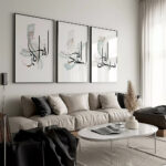 Hayyart Zikir Ahşap Çerçeveli Minimalist 3'lü İslami Tablo Set -Yeşil - Görsel 4