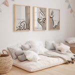 Hayyart Zikir Ahşap Çerçeveli Minimalist 3'lü İslami Tablo Set - Görsel 20