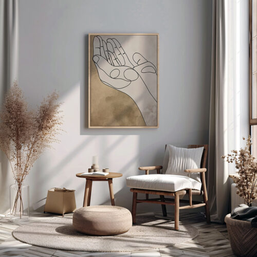 Dua Yazılı Ahşap Çerçeveli Kahverengi Minimalist Tekli İslami Tablo - Görsel 21
