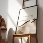 Hayyart Created in Pairs Çiçek Detaylı Ahşap Çerçeveli 3'lü İslami Tablo Set - Görsel 3