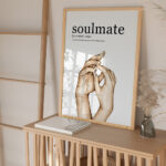 Definition Soulmate "Ruh Eşi" Yazılı Ahşap Çerçeveli Tekli İslami Tablo - Görsel 20