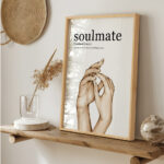 Definition Soulmate "Ruh Eşi" Yazılı Ahşap Çerçeveli Tekli İslami Tablo - Görsel 14