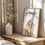 Definition Soulmate "Ruh Eşi" Yazılı Ahşap Çerçeveli Tekli İslami Tablo - Görsel 19