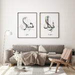 Hayyart Şükr, Er-Rizku Al Allah, Tevekkül Ahşap Çerçeveli Minimalist 3'lü İslami Tablo Set - Görsel 7