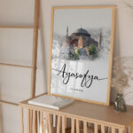 Hayyart İstanbul Ayasofya Ahşap Çerçeveli Minimalist Tekli İslami Tablo - Görsel 18