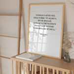 Hayyart Hayyart And We Will Test You, Bakara Suresi Ahşap Çerçeveli Minimalist Tekli İslami Tablo - Görsel 16