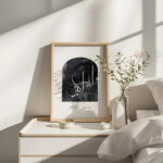 Hayyart Watercolor Efektli Allah-u Ekber Ahşap Çerçeveli Minimalist Tekli İslami Tablo - Görsel 17