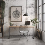 Hayyart Ayatel Kursi Ahşap Çerçeveli Minimalist Tekli İslami Tablo - Kahverengi - Görsel 10