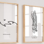 Hayyart Allah, La Havle, Muhammed Ahşap Çerçeveli Minimalist 3'lü İslami Tablo Set - Görsel 20