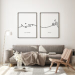 Hayyart Allah, La Havle, Muhammed Ahşap Çerçeveli Minimalist 3'lü İslami Tablo Set - Görsel 6