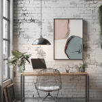 Hayyart Allah, Dua, Sabır Ahşap Çerçeveli Minimalist 3'lü İslami Tablo Set - Mavi - Görsel 6
